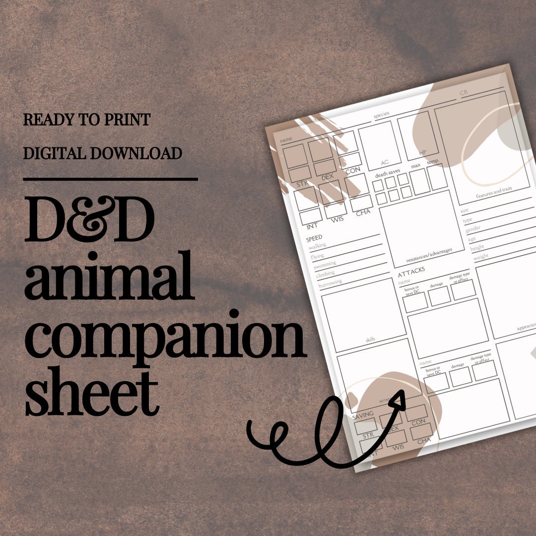 Animal Companion Sheet