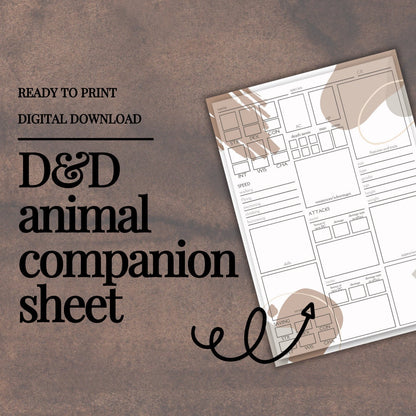 Animal Companion Sheet