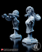 Tifa Lockhart Bust - Final Fantasy VII - resin tabletop miniature front view