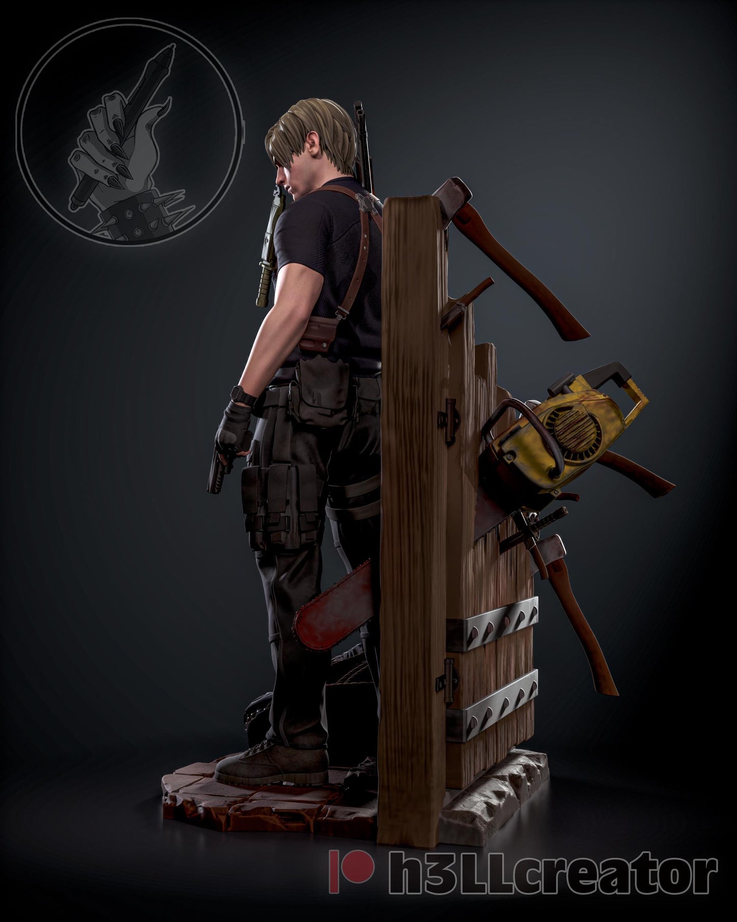 Leon Kennedy Residual Evil 4 Remake Figure - Alternate view 3