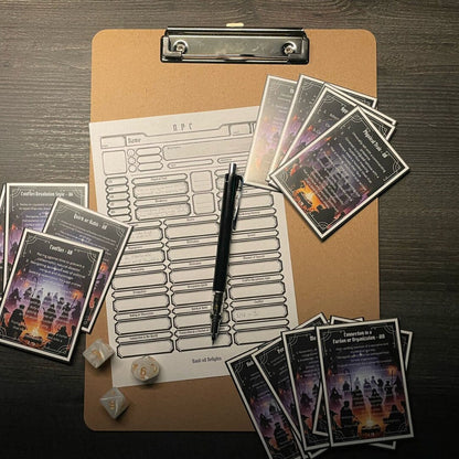 Fillable NPC Sheet - Alternate view 2