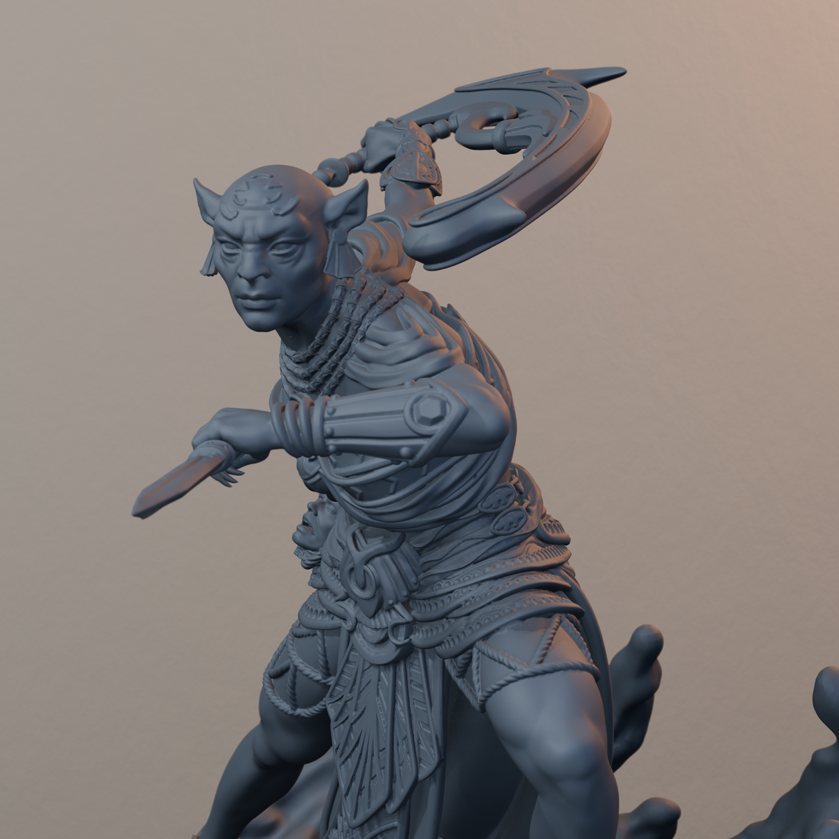 Daughters Of Sekhmet Egyptian Fantasy Miniatures - Daughters of Sekhmet Pose 04 - detail upper view