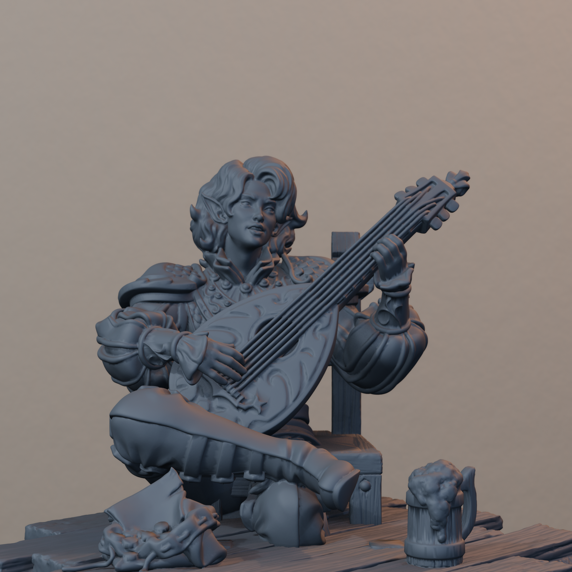 Lysandir Starwhisper Orc Miniatures - Lysandir Starwhisper - detail upper view