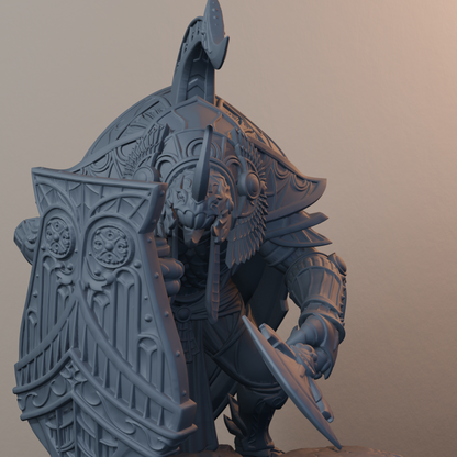 Golden Scarabs Egyptian Fantasy Miniatures - Golden Scarab Pose 02 - detail upper view
