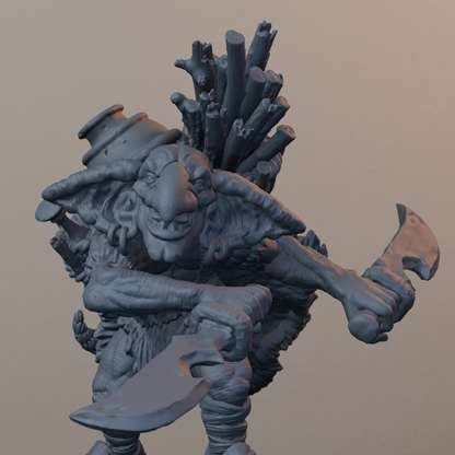 Goblins Fantasy Miniatures - Goblin Double Dagger - detail upper view