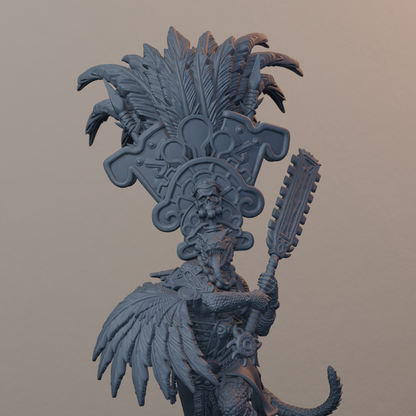 Agama Sundancers Fantasy Miniatures - Agama Sundancer Pose 03 - detail upper view