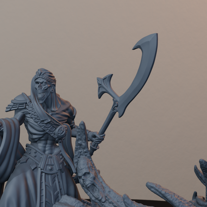 Sandmancer Aristocrats Egyptian Fantasy Miniatures - Sandmancer Aristocrat Pose 02 - detail upper view