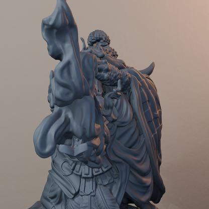 Acolytes of Ziskal Fantasy Miniatures - Acolyte of Ziskal Pose 01 - detail upper view