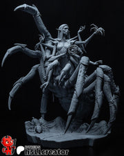 Lolth Figure - Baldur's Gate 3 - resin tabletop miniature front view