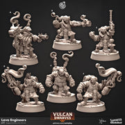 Artificer Dwarf Miniature - resin tabletop miniature front view