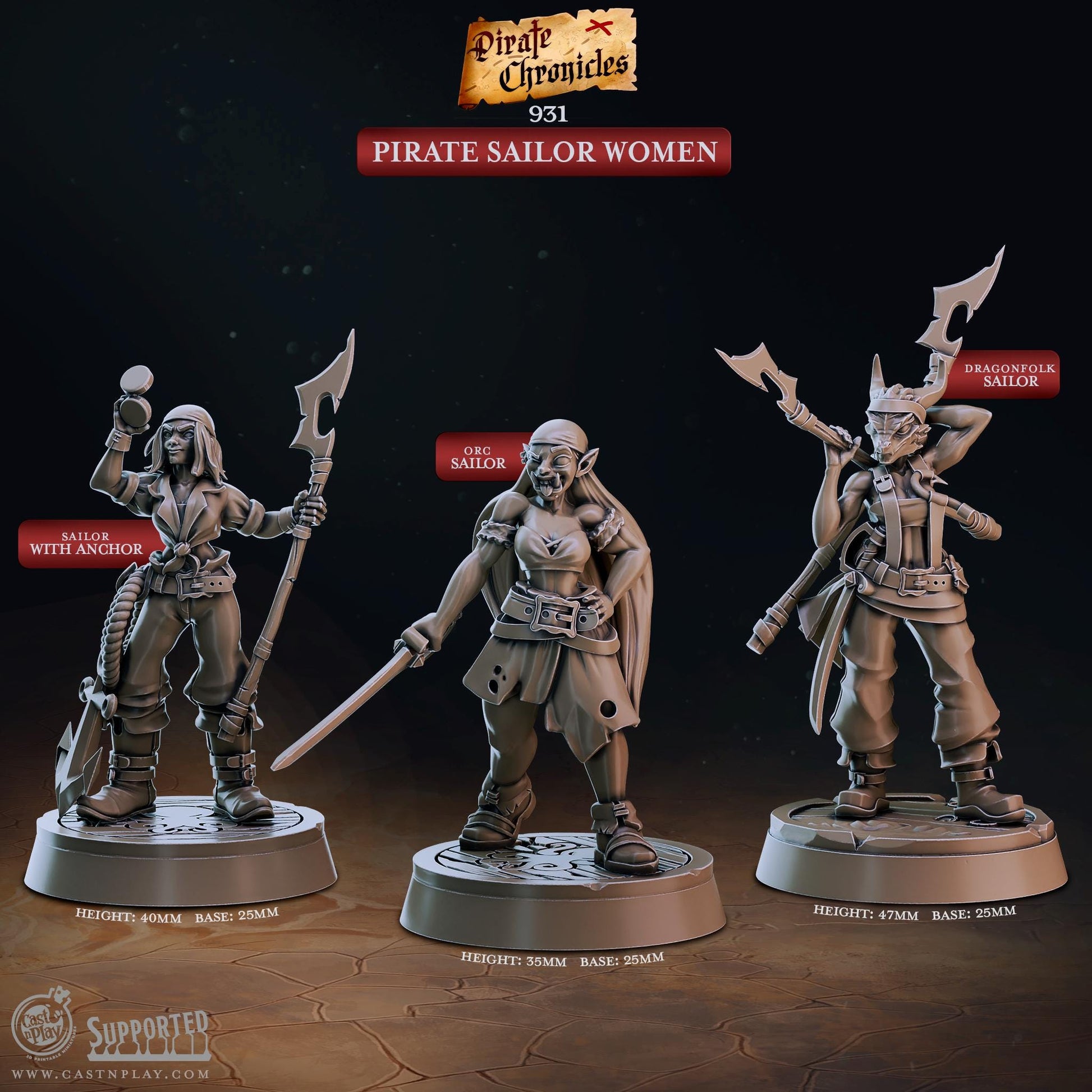 Orc Fighter Miniature