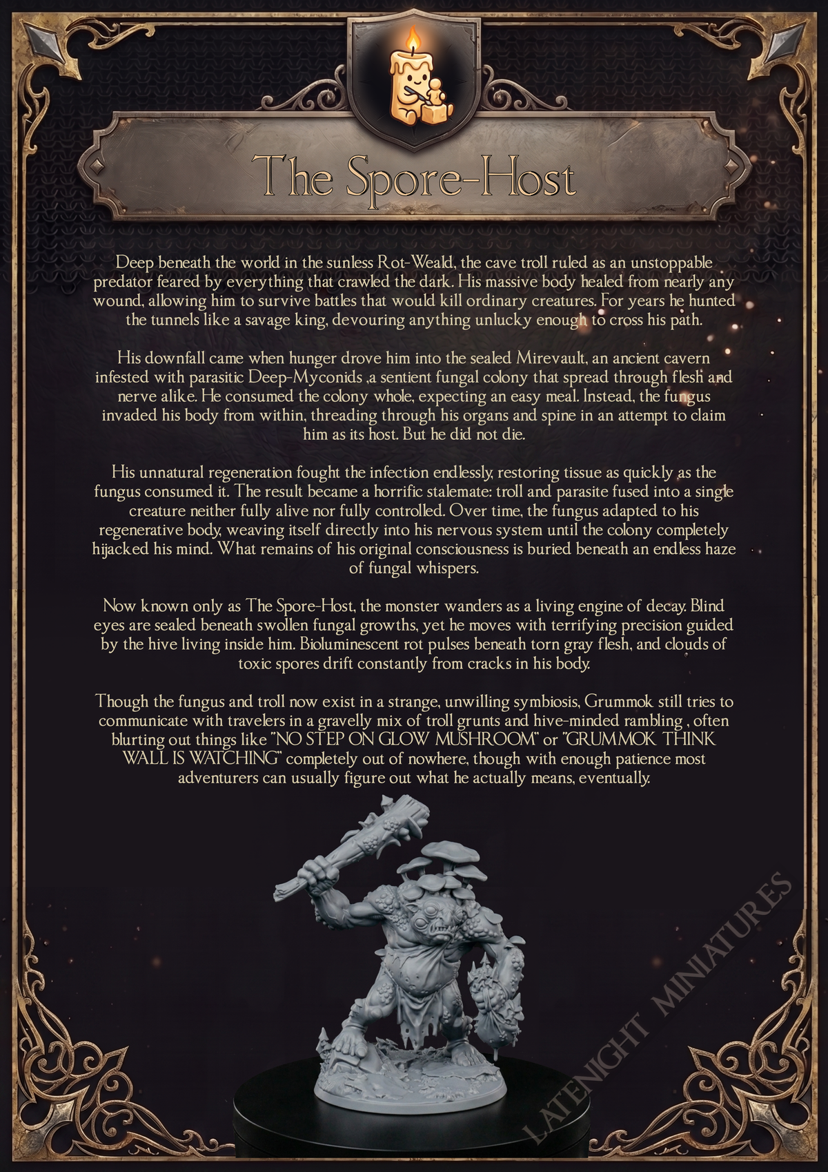 Minijatura gljivastog trola - Late Night Miniatures