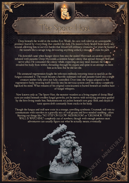 Fungal Troll backstory artwork by Late Night Miniatures