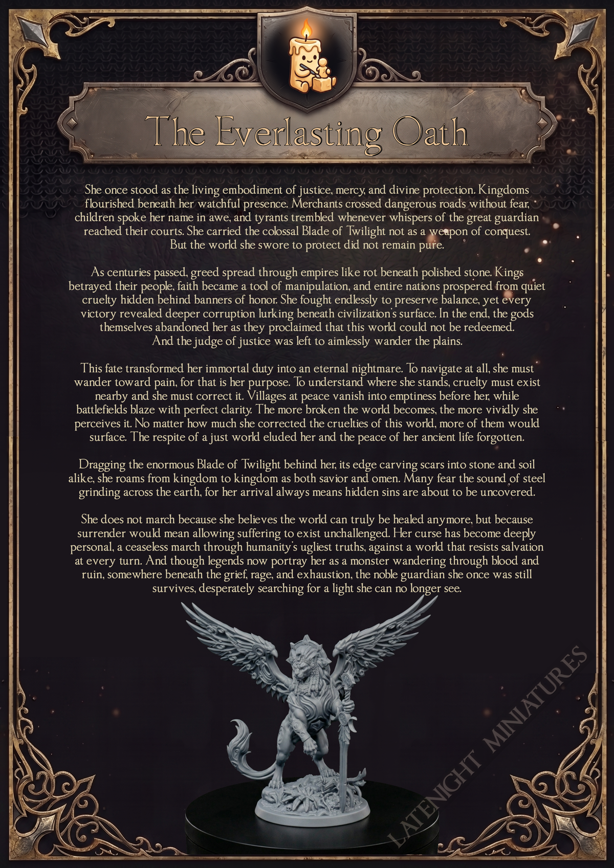 Sphinx backstory artwork by Late Night Miniatures