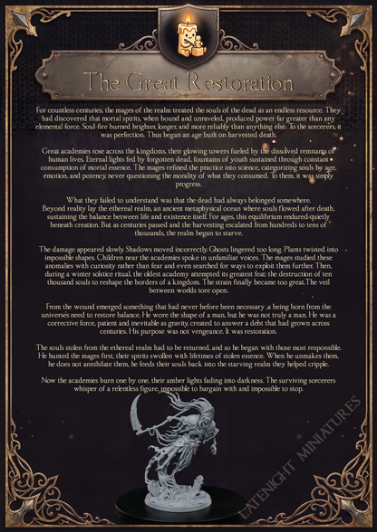 Ghost Collector backstory artwork by Late Night Miniatures