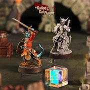 Tiefling Bard Miniature - resin tabletop miniature front view