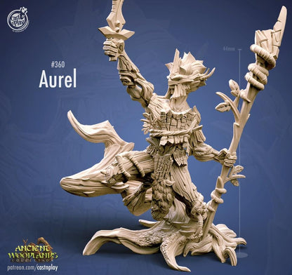 Wood Elf Druid Miniature - Alternate view 2