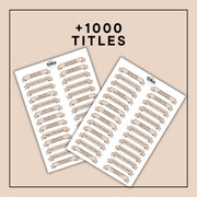 Ultimate Printable Titles Set for TTRPGs - digital download preview