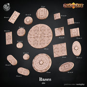 Royal Feast Bases Set - resin tabletop miniature front view