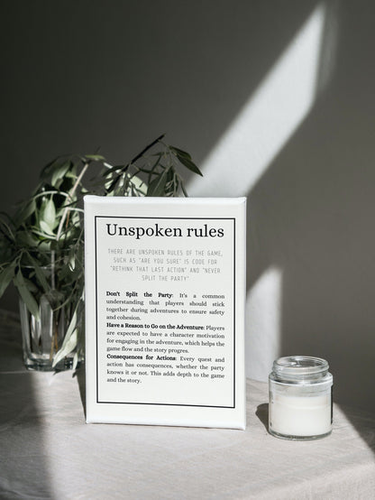 Basic Rules Wall Art - Alternate view 4