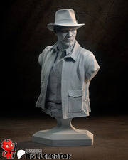 Indiana Jones Bust - resin tabletop miniature front view