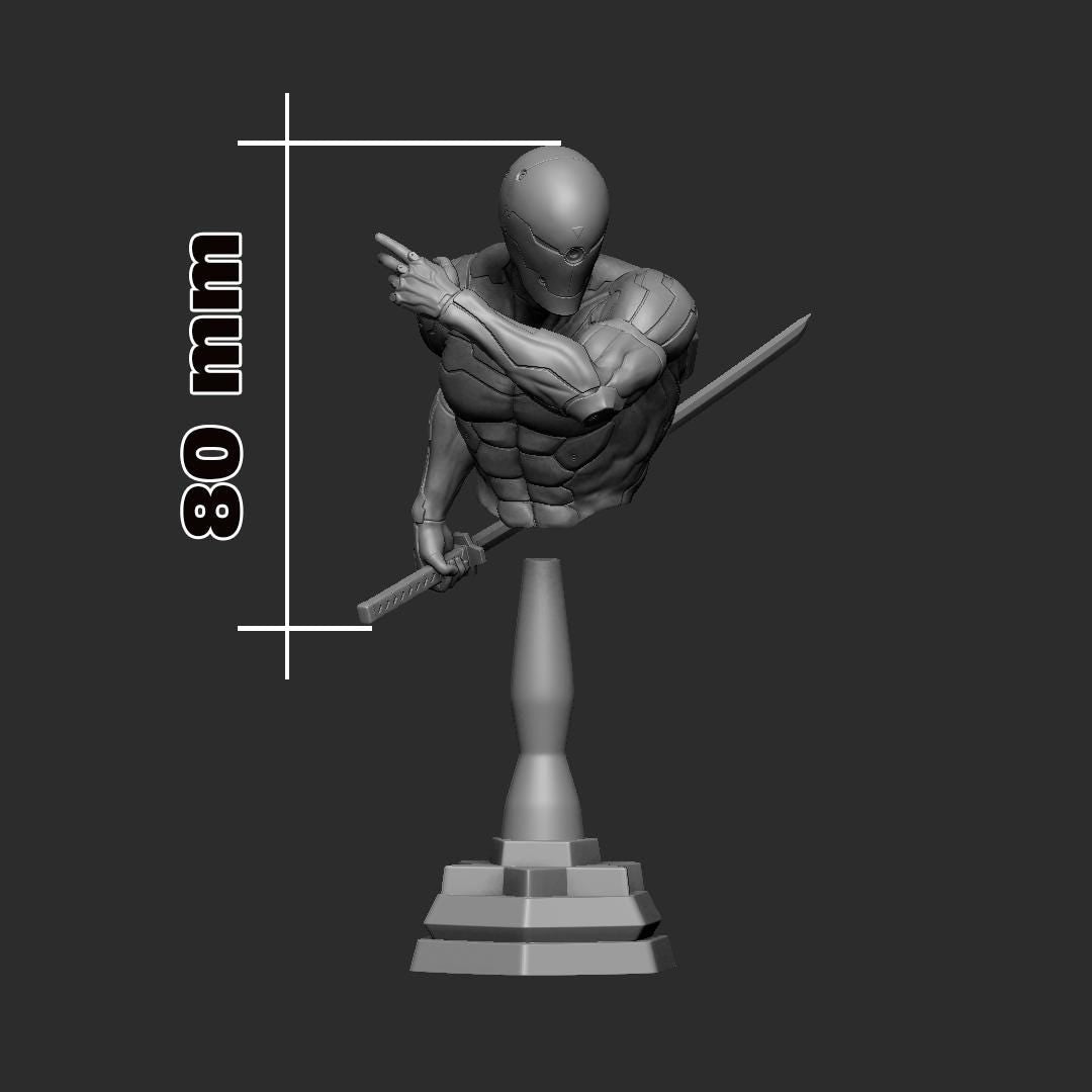 Gray Fox Metal Gear Bust - Alternate view 3