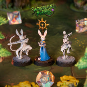 Rabbitfolk Cleric Miniature - resin tabletop miniature front view