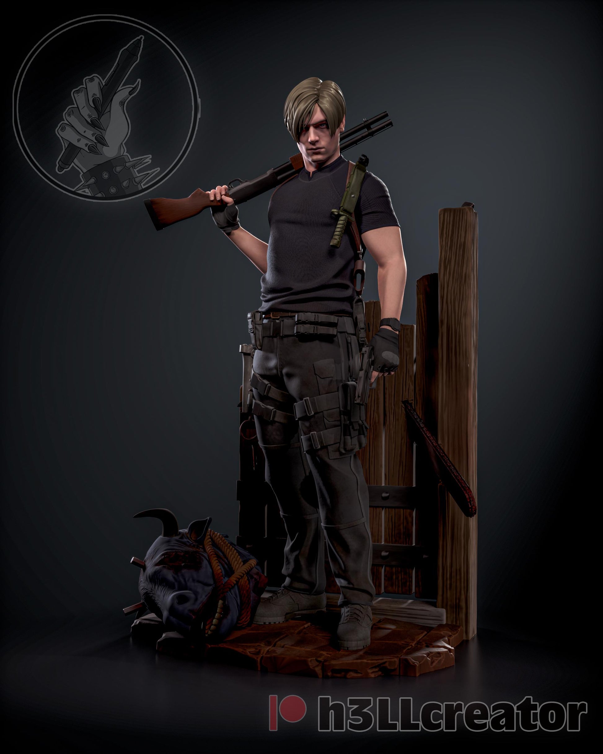 Leon Kennedy Residual Evil 4 Remake Figure - Alternate view 7