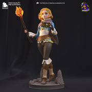 Zelda Tears of the Kingdom Figure - resin tabletop miniature front view