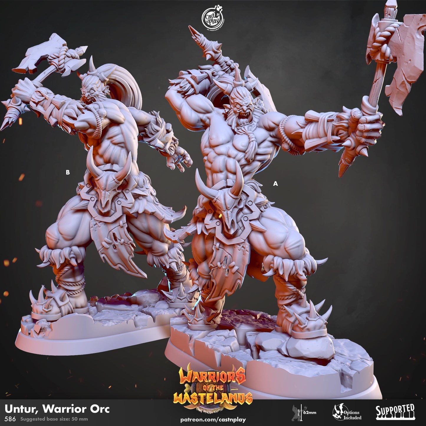 Orc Fighter Miniature