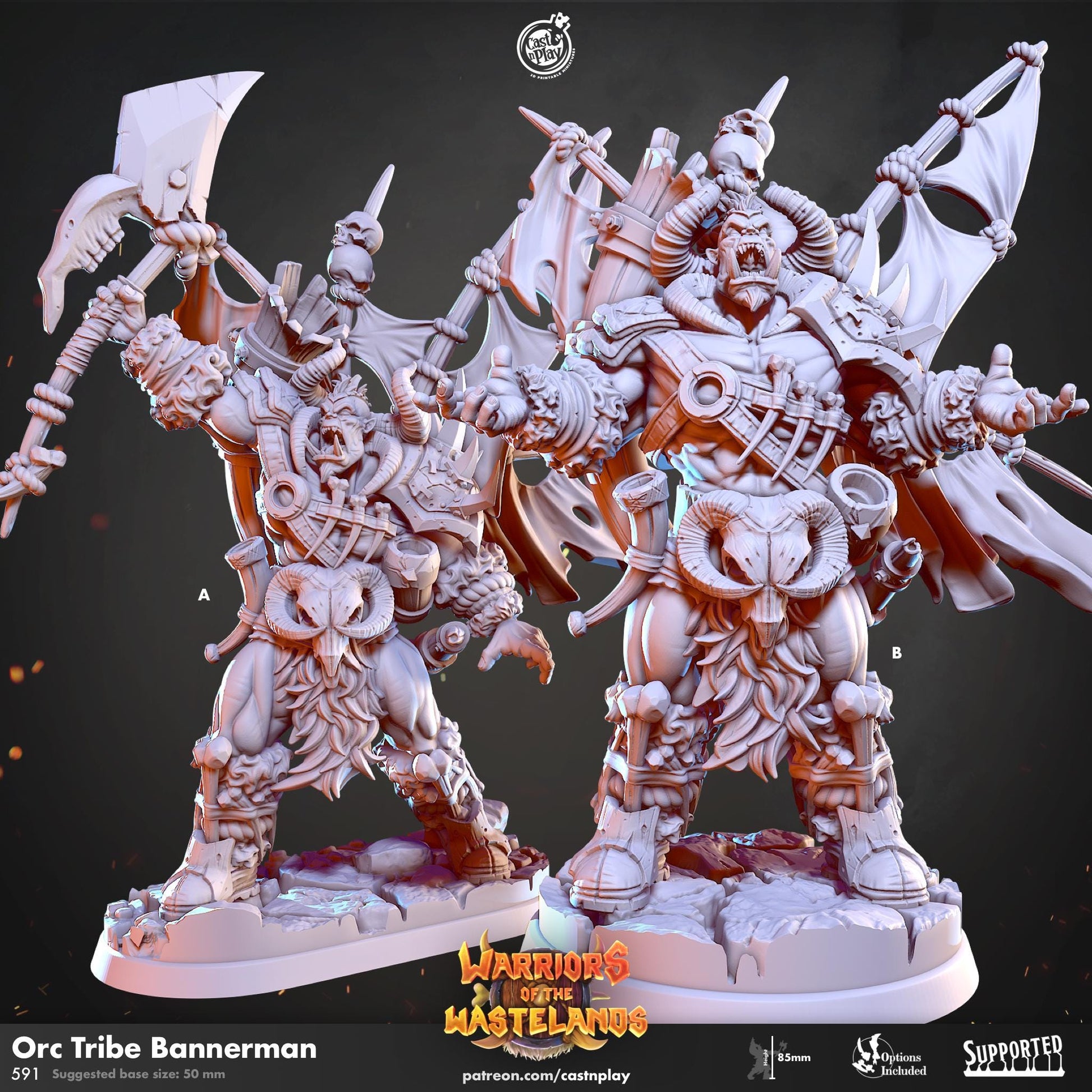 Orc Barbarian Miniature