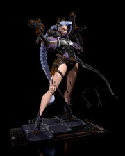 RIN Figure - Cyberpunk 2077 - resin tabletop miniature front view