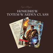 Homebrew Totem Warden Class Guide - digital download preview