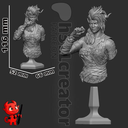 Karlach Bust - Baldur's Gate 3 - Alternate view 4