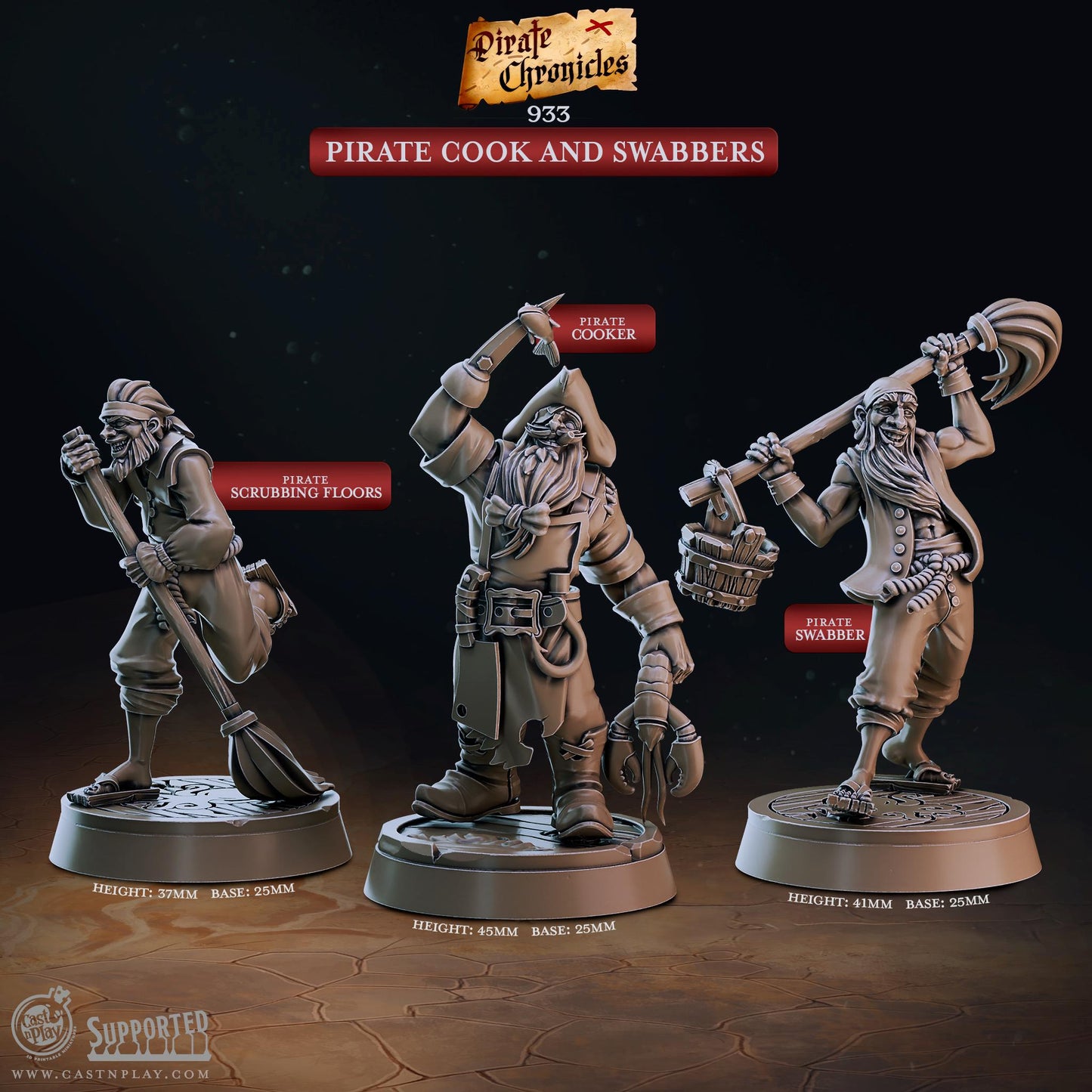 Human Pirate Miniature