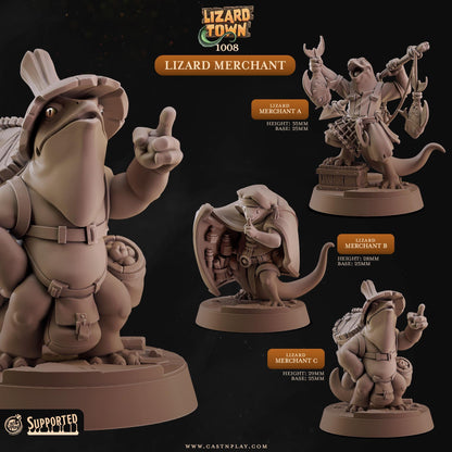 Lizardfolk Merchant Miniature