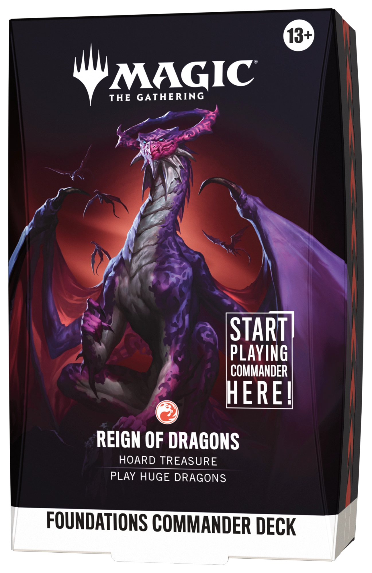 Magic: The Gathering Foundations Commander Deck - Reign of Dragons - official product image