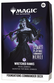 Magic: The Gathering Foundations Commander Deck - Wretched Ranks - official product image