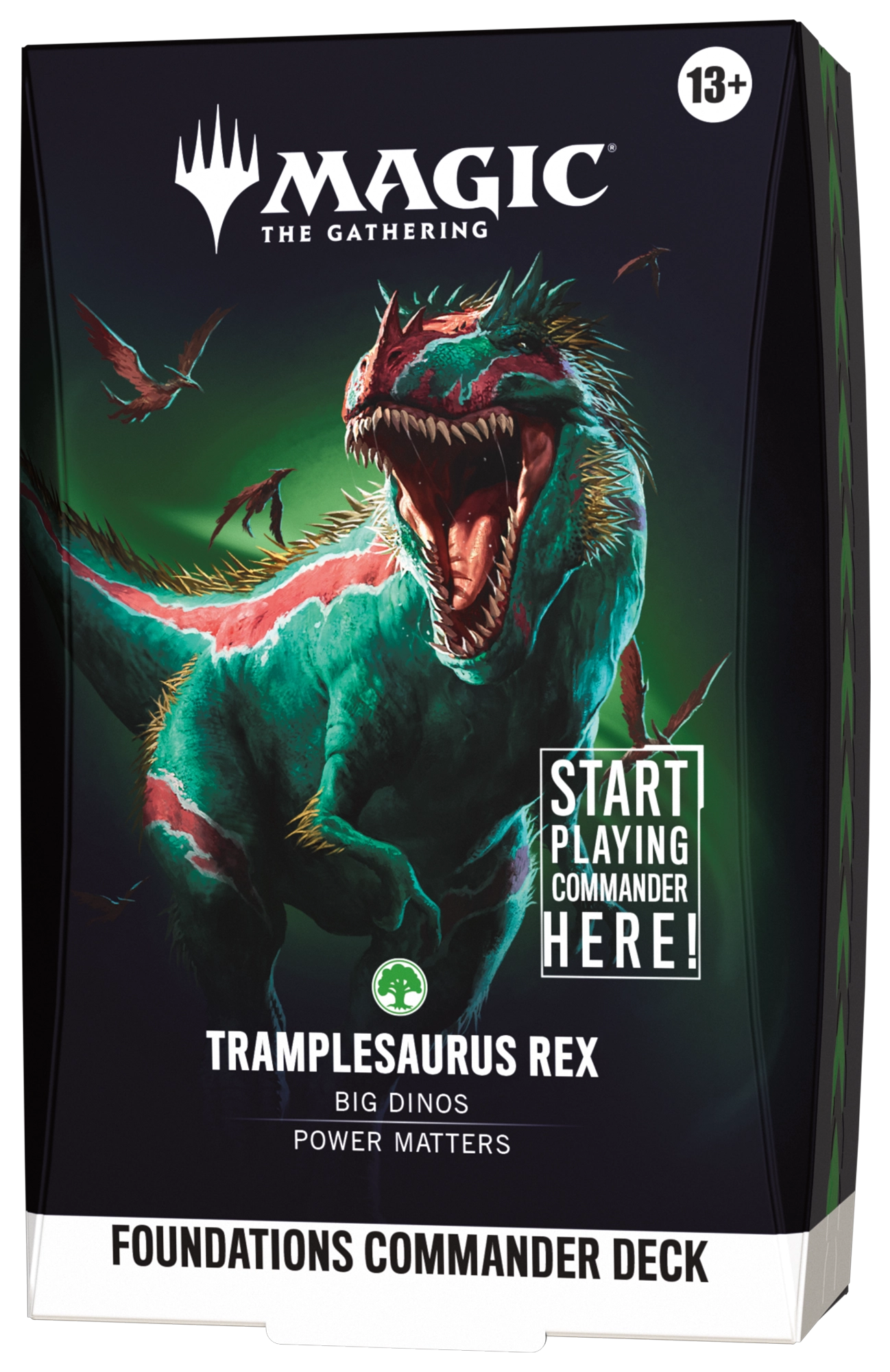 Magic: The Gathering Foundations Commander Deck - Tramplesaurus Rex - official product image