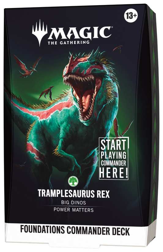 Magic: The Gathering Foundations Commander Deck - Tramplesaurus Rex - official product image