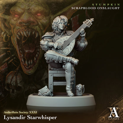 Lysandir Starwhisper Orc Miniatures - resin tabletop miniature front view