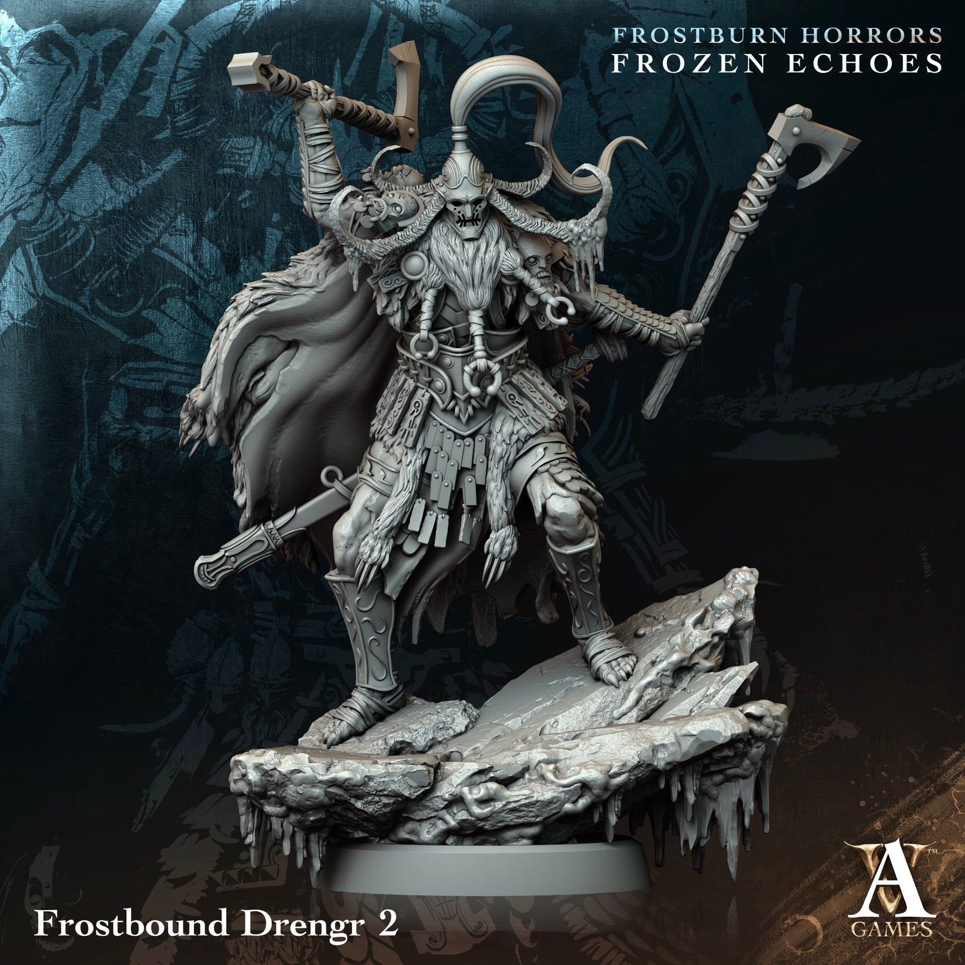 Frostbound Drengr Fantasy Miniatures alternate view 2