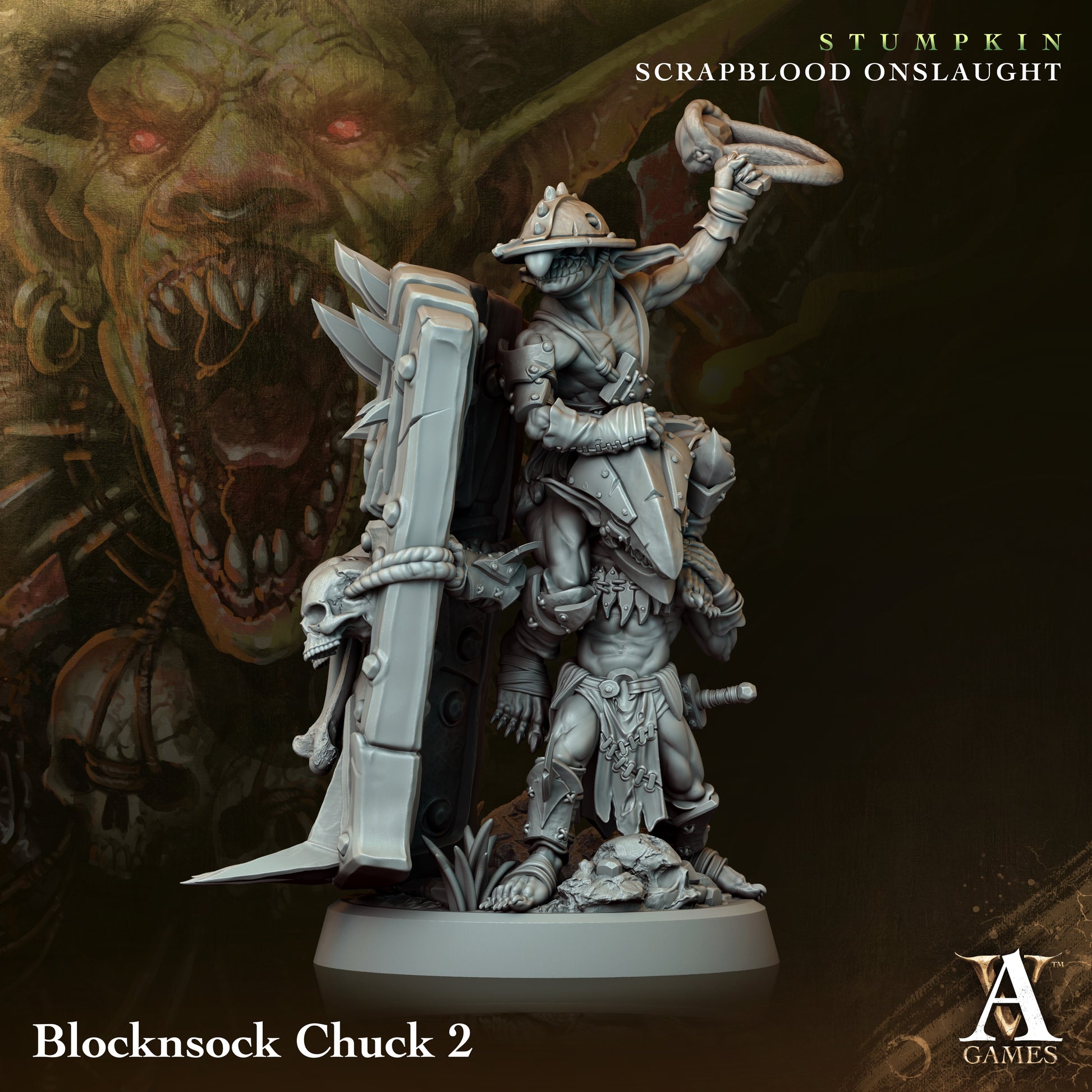 Blocknsock Chucks Orc Miniatures alternate view 2