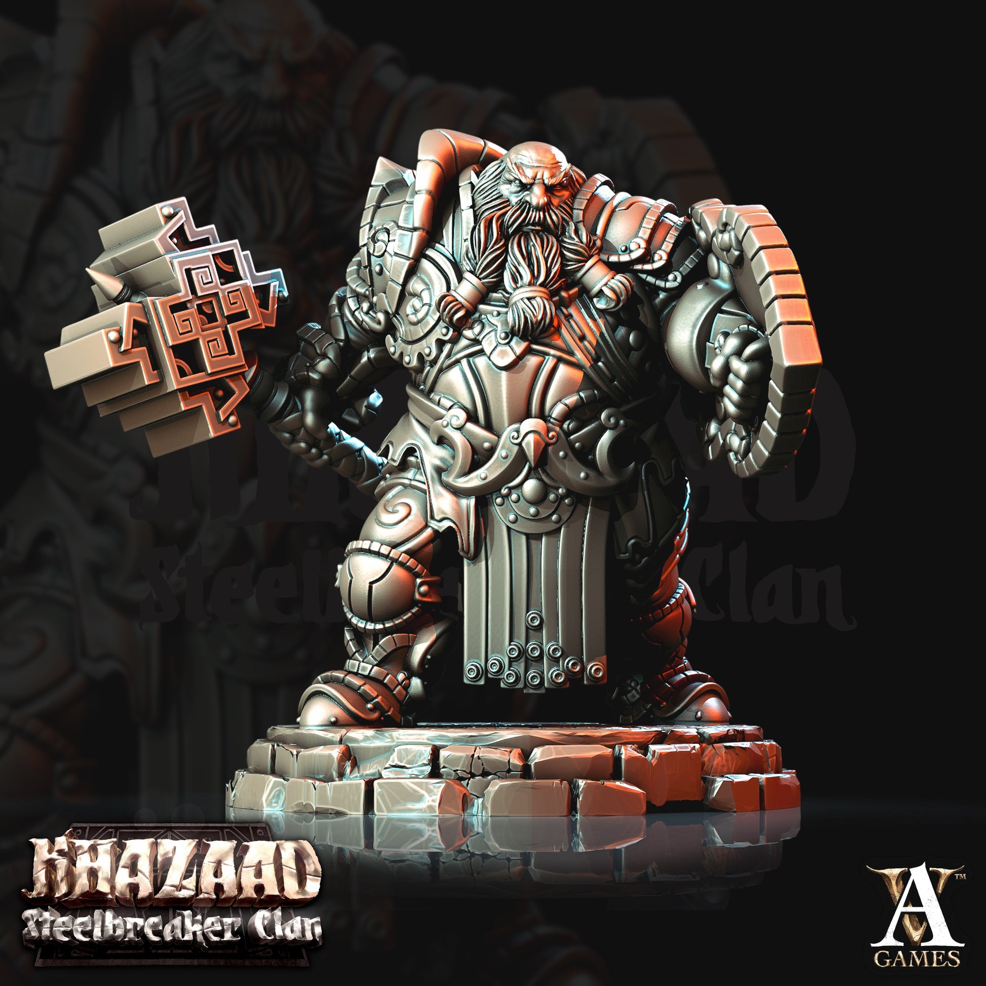 Steelbreaker Warriors Dwarf Miniatures alternate view 2