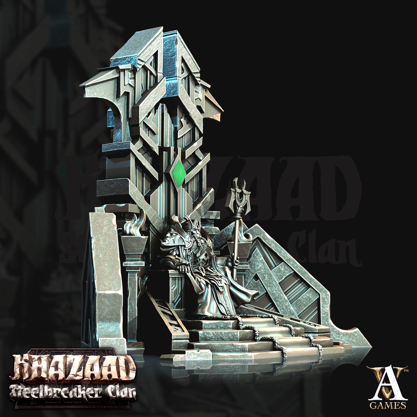 King Thrag Steelhammer Dwarf Miniatures alternate view 2