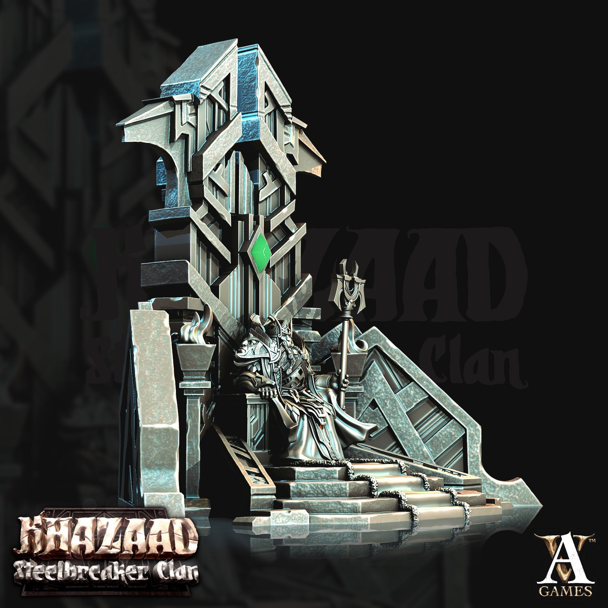 King Thrag Steelhammer Dwarf Miniatures alternate view 2