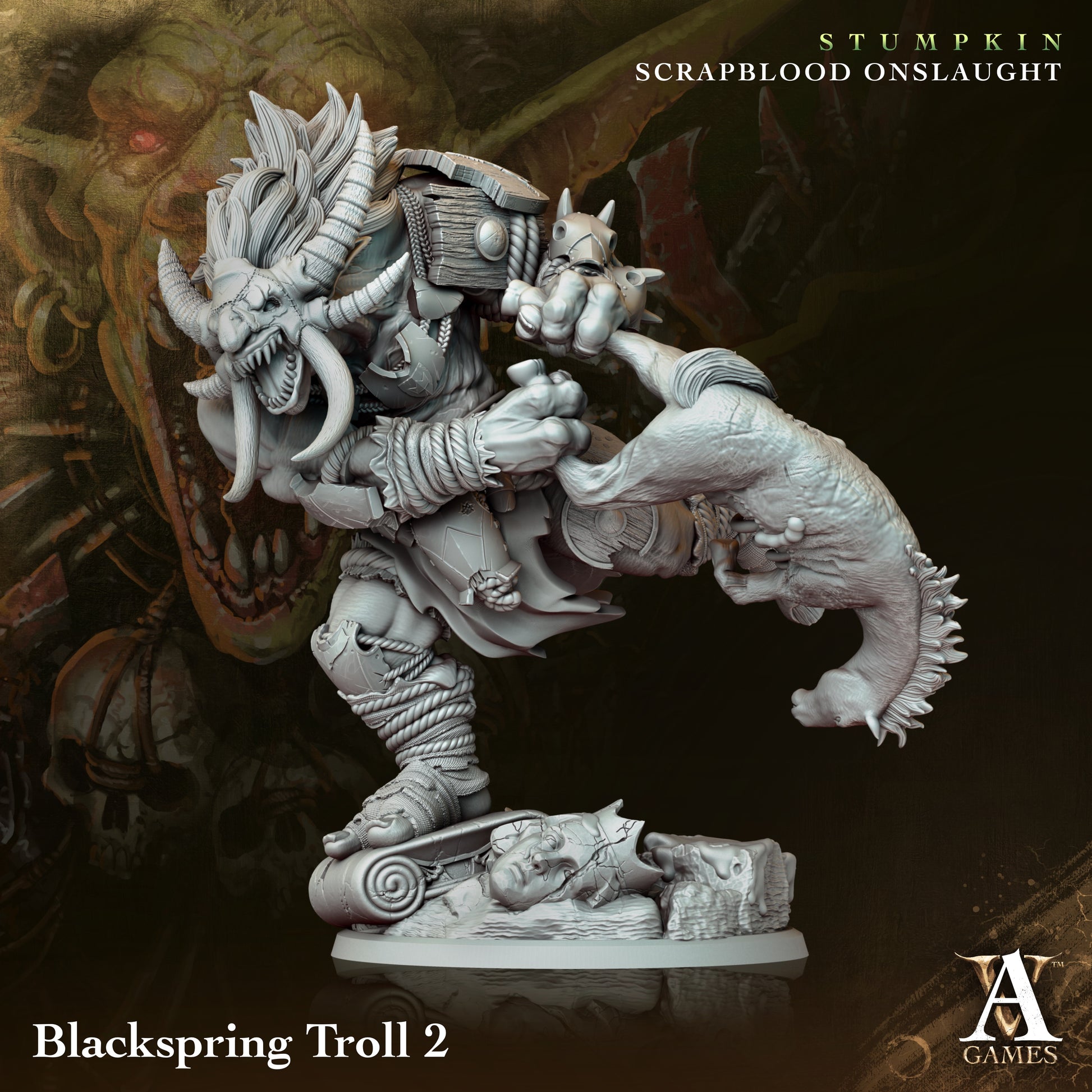 Blackspring Troll Orc Miniatures alternate view 2