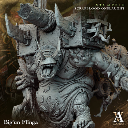 Big'un Flinga Orc Miniatures alternate view 2