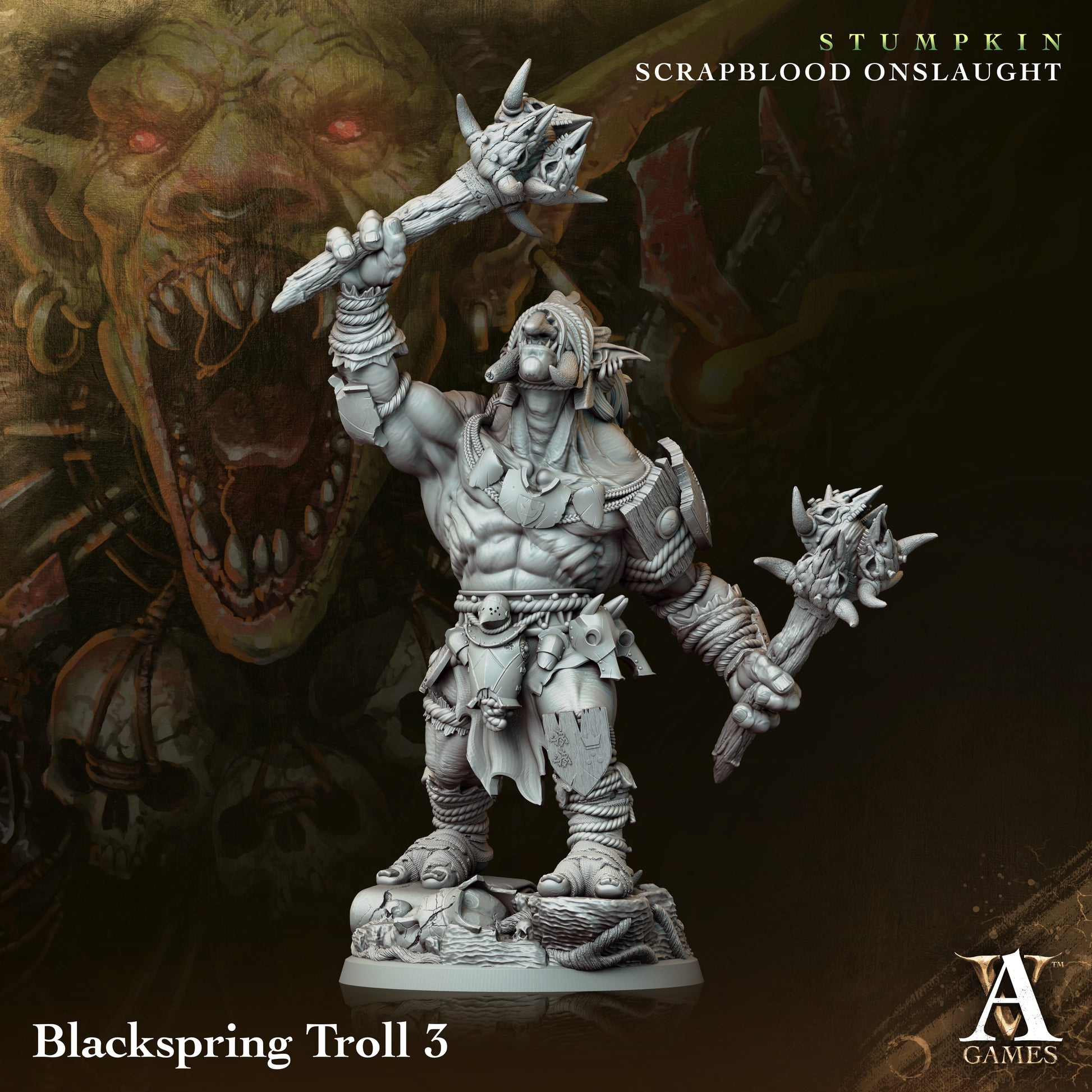 Blackspring Troll Orc Miniatures alternate view 3