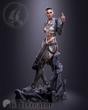 Jack Figure - Mass Effect - resin tabletop miniature front view